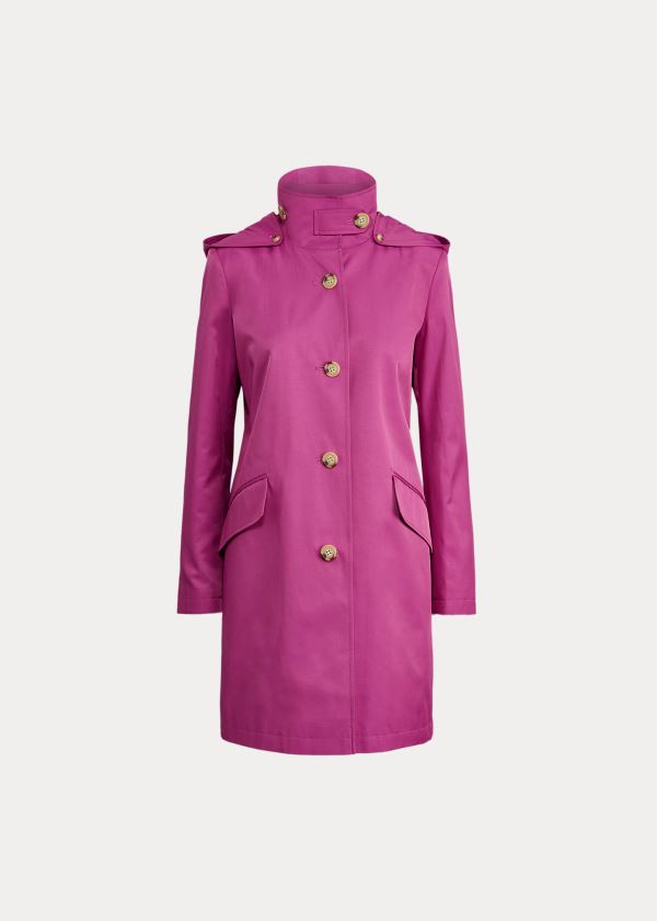 Women's Ralph Lauren Cotton-Blend Hooded Coat | 092567TUL